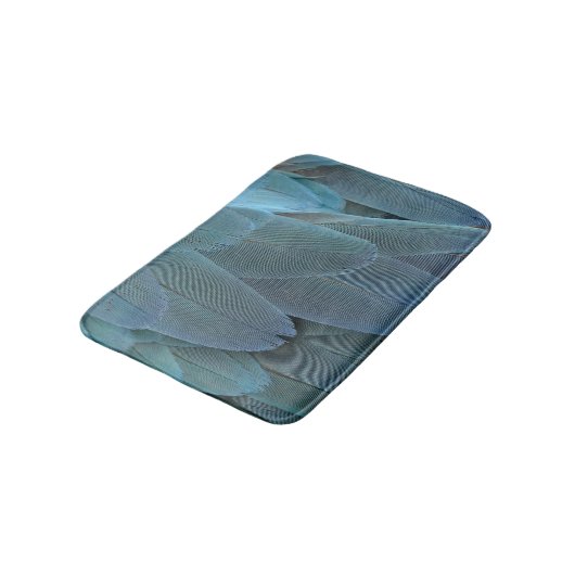 青い羽 バスマット (アングル)