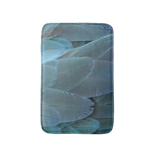 青い羽 バスマット (正面縦)