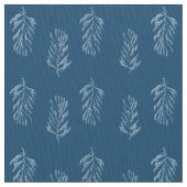 青い羽 ファブリック (クローズアップ)