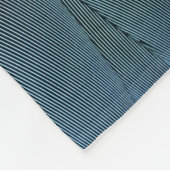 青い羽 フリースブランケット (角)