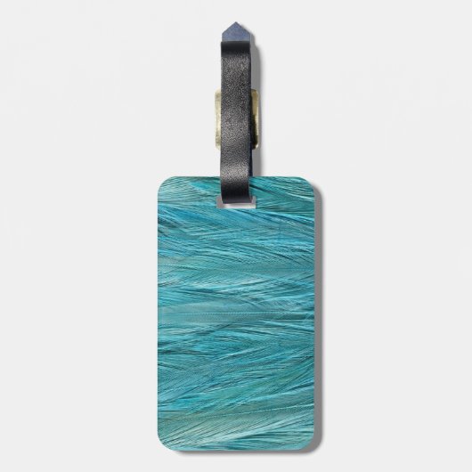 青い羽 ラゲッジタグ (裏面縦)