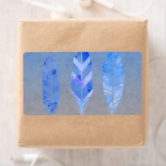 青い羽 ラベル (インサイチュ)