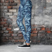 青い羽 レギンス