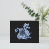 青い翼のドラゴンポストカード ポストカード (スタンド正面)