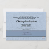 青い聴診器-卒業の招待状 招待状 (裏面)