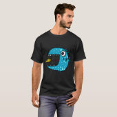 青い肉食魚 Tシャツ (正面フル)