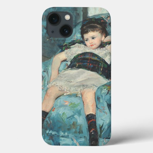 青い肘掛け椅子の小さな女の子、1878年(oi Case-Mate iPhoneケース (裏面)