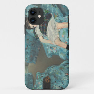 青い肘掛け椅子の小さな女の子、1878年(oi iPhone 11 ケース