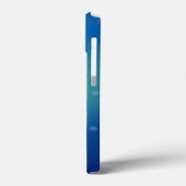 青い背景おもしろいに微笑むサメ Case-Mate iPhoneケース (裏面 / 左)