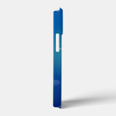 青い背景おもしろいに微笑むサメ Case-Mate iPhoneケース (裏面 / 右)