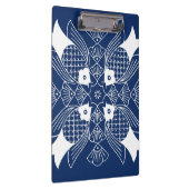 青い背景との水中魚のデザイン クリップボード (右)