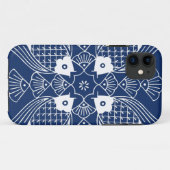青い背景との水中魚のデザイン Case-Mate iPhoneケース (裏面(横))