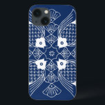 青い背景との水中魚のデザイン iPhone 13ケース<br><div class="desc">魚の会合は、このデザインのショーケース青い背景の貝殻と完全な水中場面気にします。 水泳を持っている魚の視力を愛するだれでもまたはichthyologistのための素晴らしいギフト!</div>