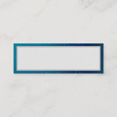 青い背景にチョウが黄金色に コーリングカード (裏面)