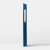 青い背景にチョウが黄金色に Case-Mate iPhoneケース (裏面 / 左)