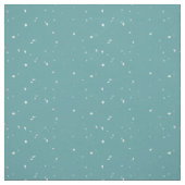青い背景に可愛らしい白い雪模様 ファブリック (見本)
