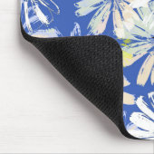 青い背景に抽象芸術の迷宮。 マウスパッド (コーナー)