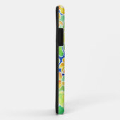 青い背景に明るいオレンジ色のナスタティウム Case-Mate iPhoneケース (裏面/右)