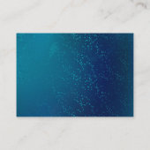 青い背景に浮かぶ金色の蝶 アドバイスカード (裏面)