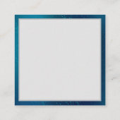 青い背景に浮かぶ金色の蝶 エンクロージャーカード (裏面)