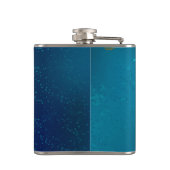 青い背景に浮かぶ金色の蝶 フラスク (裏面)