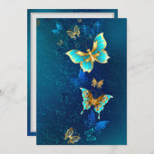 青い背景に浮かぶ金色の蝶 プログラム (正面/裏面)