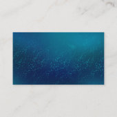 青い背景に浮かぶ金色の蝶 ロイヤリティカード (裏面)