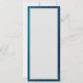 青い背景に浮かぶ金色の蝶 招待状 (裏面)