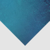 青い背景に浮かぶ金色の蝶 薄葉紙 (詳細)