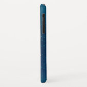 青い背景に浮かぶ金色の蝶 Case-Mate iPhoneケース (裏面/左)