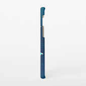 青い背景に浮かぶ金色の蝶 SAMSUNG GALAXYケース (左側)