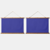 青い背景に白い四角が目立つ 吊り下げ型タペストリー (ダブル)