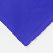 青い背景に白い星模様 フリースブランケット (角)