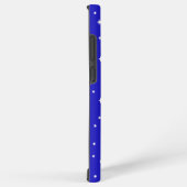 青い背景に白い星模様 SAMSUNG GALAXYケース (右側面)