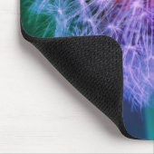 青い背景に美しいタンポポ | マウスパッド (コーナー)