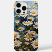 青い背景に美しいデイジー Case-Mate iPhoneケース (裏面)