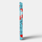 青い背景に赤いケシの花 Case-Mate iPhoneケース (裏面 / 左)