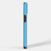 青い背景に金の錨 iPhoneケース (右側面)