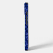 青い背景に黄色い万華鏡のあひる Case-Mate iPhoneケース (裏面 / 左)