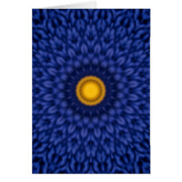 青い背景に黄色のカエレドスコープのダック