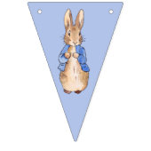 青い背景のウサギのピーター バンティングフラッグ (第3の旗)