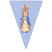青い背景のウサギのピーター バンティングフラッグ (第2の旗)