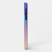 青い背景のカラフルな花のコンポジション Case-Mate iPhoneケース (裏面/左)