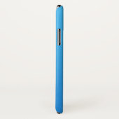 青い背景のカラフルな花のコンポジション Case-Mate iPhoneケース (裏面/右)
