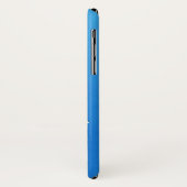 青い背景のカラフルな花のコンポジション Case-Mate iPhoneケース (裏面/左)