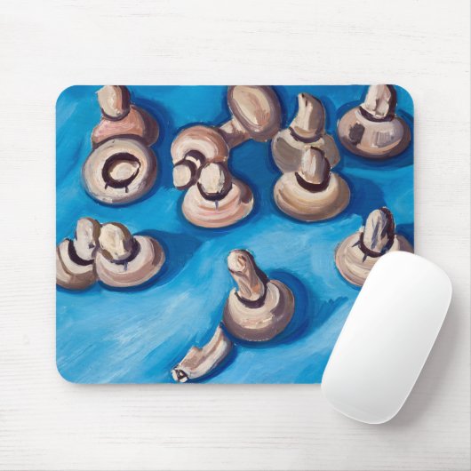 青い背景のキノコ， 1929 by Hartley マウスパッド (マウス)