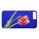 青い背景のチューリップ Case-Mate iPhoneケース (裏面(横))