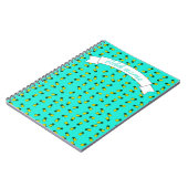 青い背景のパイナップル ノートブック (左側)