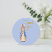 青い背景のピーター サンキューカード (スタンド正面)