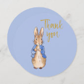 青い背景のピーター サンキューカード (正面/裏面)